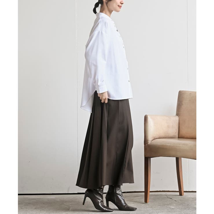 カワウソ多釦バンドカラーワイドシャツ | rps | 詳細画像5 