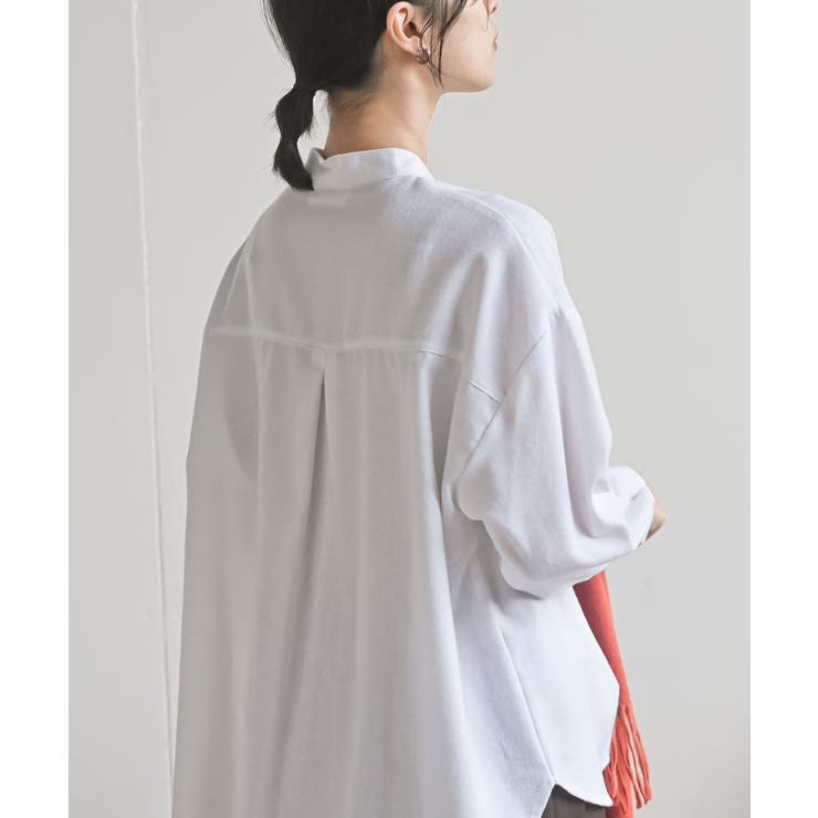 カワウソ多釦バンドカラーワイドシャツ | rps | 詳細画像8 