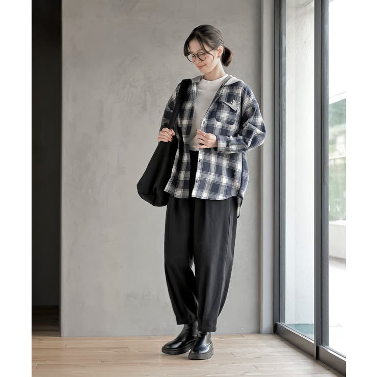 ポケットキャットフード付きチェックシャツ | rps | 詳細画像10 