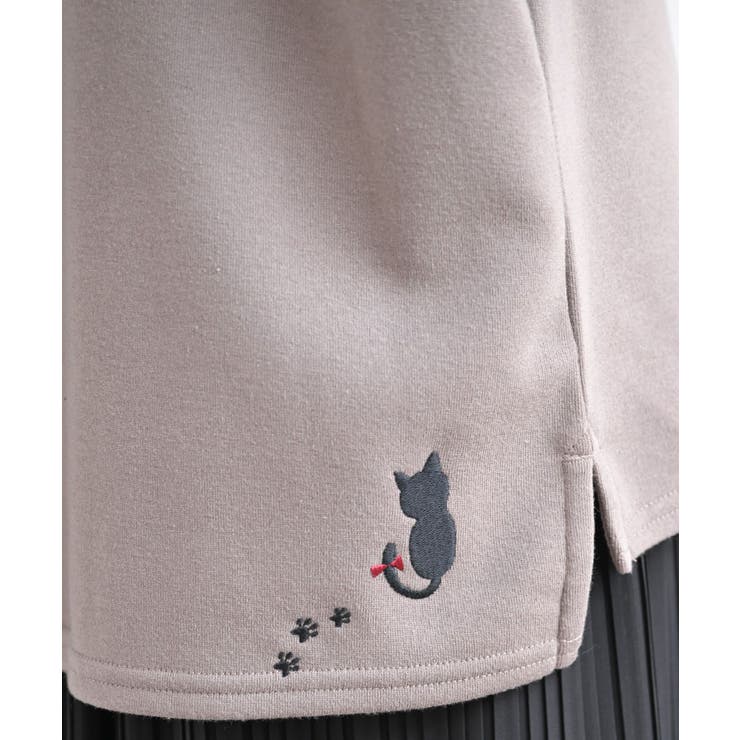 ねこだらけ裏起毛チュニック | rps | 詳細画像37 
