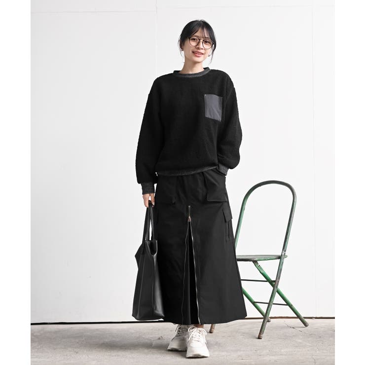 配色ポケットボアプルオーバー | rps | 詳細画像12 