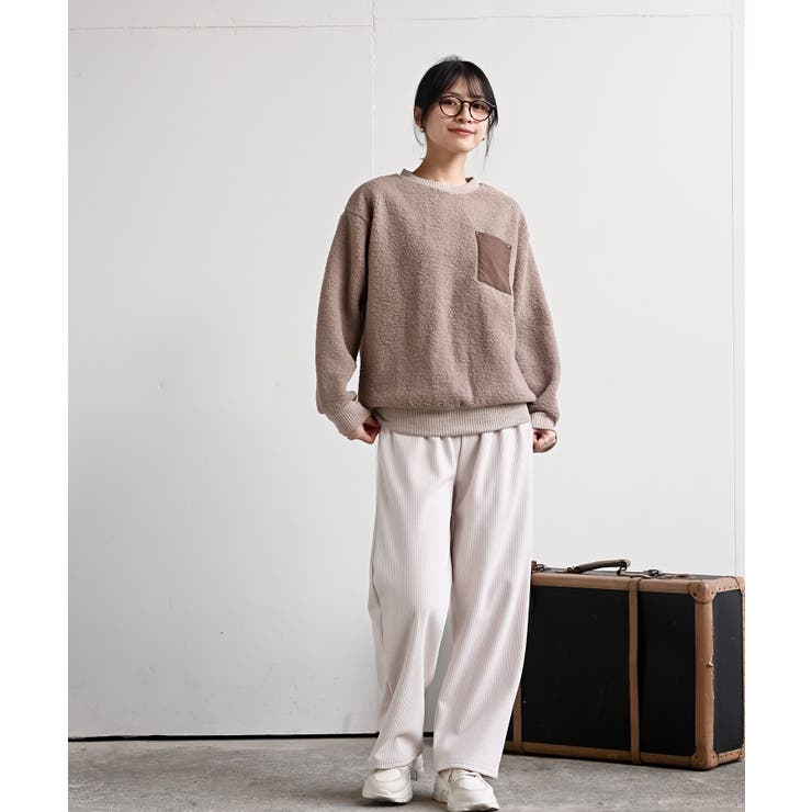 配色ポケットボアプルオーバー | rps | 詳細画像20 