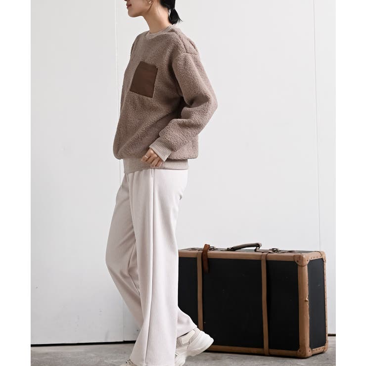 配色ポケットボアプルオーバー | rps | 詳細画像23 