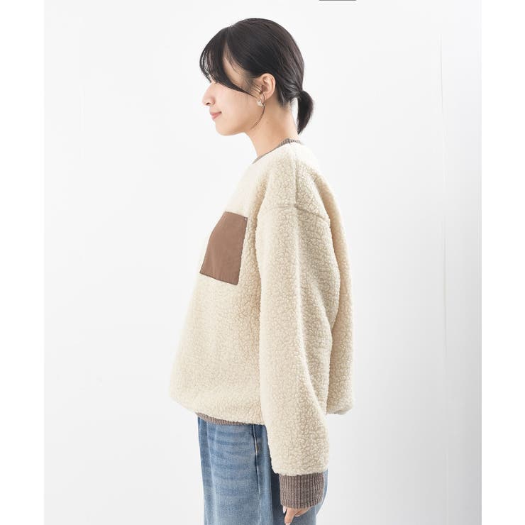 配色ポケットボアプルオーバー | rps | 詳細画像29 