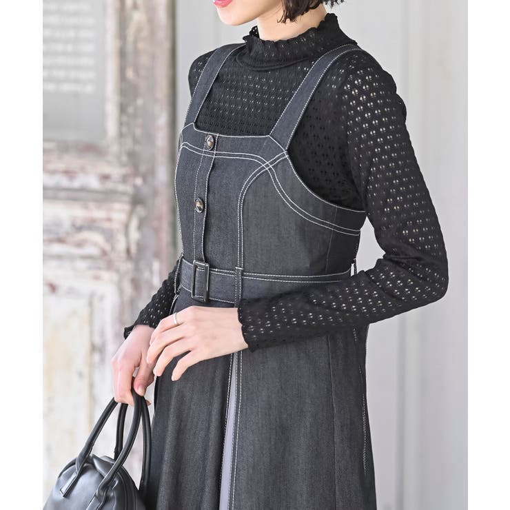 チュール切替配色ステッチジャンドレ[品番：RPSW0001426]｜rps（アール