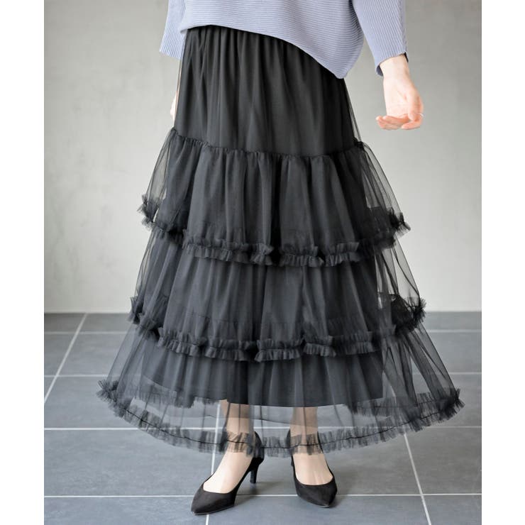 チュール3段ティアードスカート[品番：RPSW0003503]｜rps（アール