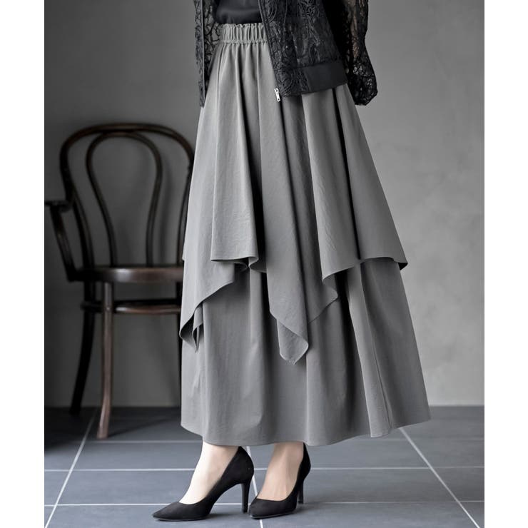 CHACグレー | レイヤードイレヘムスカート | rps