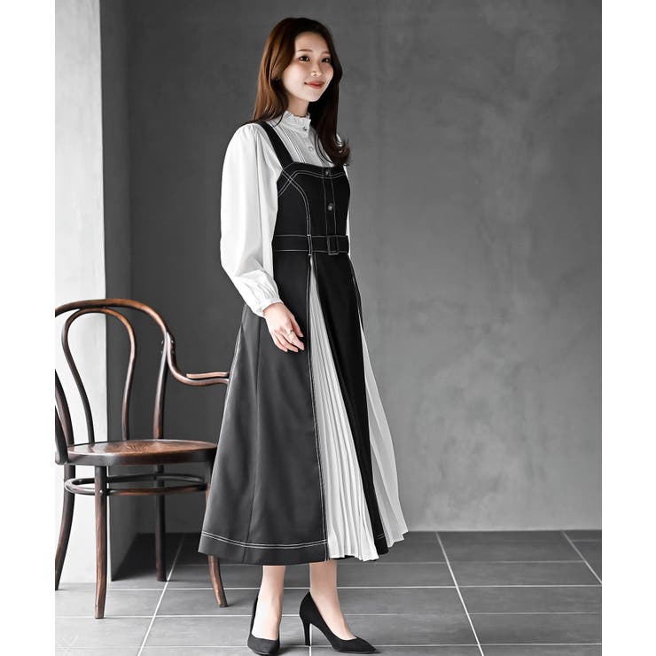 シフォンプリーツ切替ジャンスカ | rps | 詳細画像2 