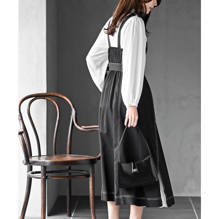 シフォンプリーツ切替ジャンスカ | rps | 詳細画像3 