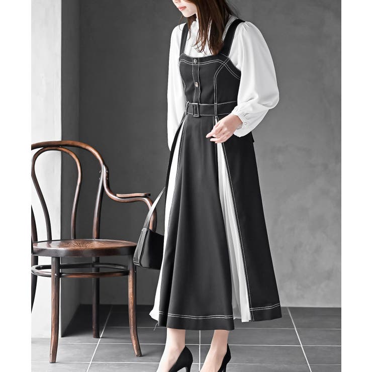 シフォンプリーツ切替ジャンスカ | rps | 詳細画像5 