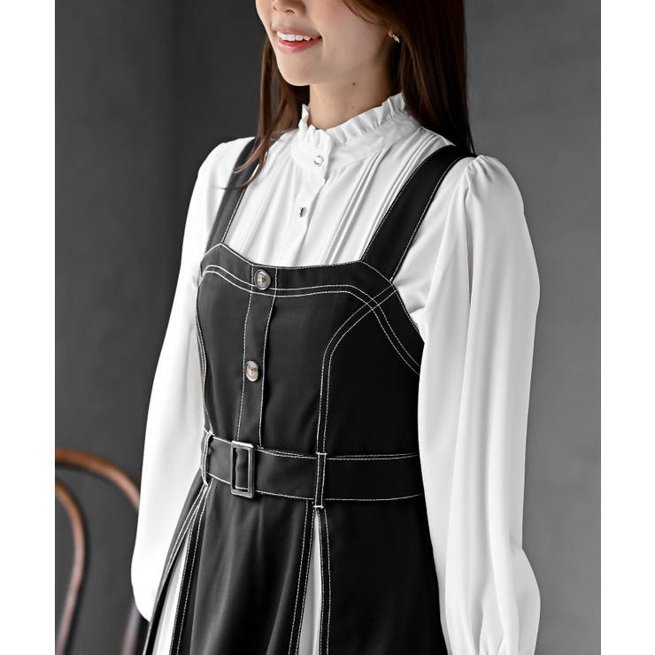 シフォンプリーツ切替ジャンスカ | rps | 詳細画像6 