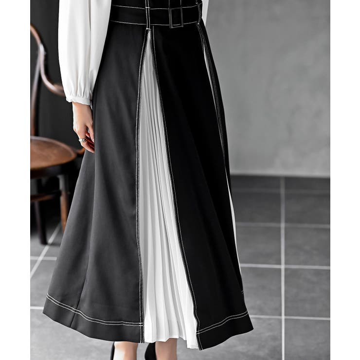 シフォンプリーツ切替ジャンスカ | rps | 詳細画像7 