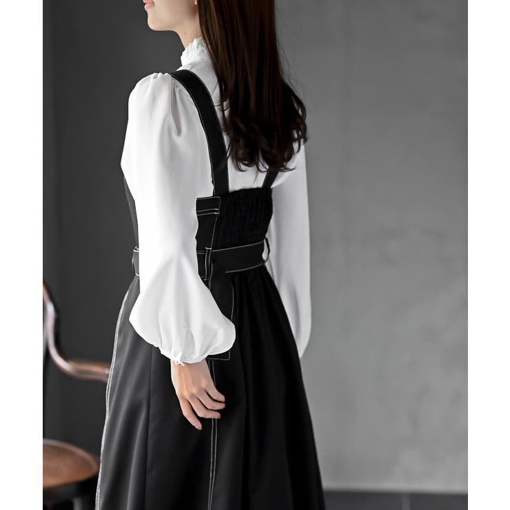 シフォンプリーツ切替ジャンスカ | rps | 詳細画像9 