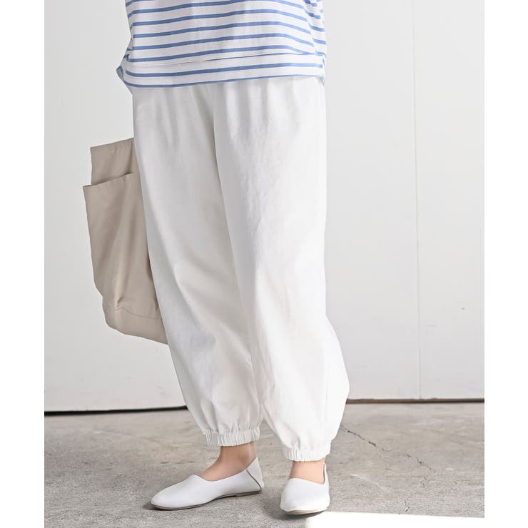 裾タックジョガーパンツ　フェザーヤン白　2点 20％off】ジョガーパンツ(グレー) - seventen