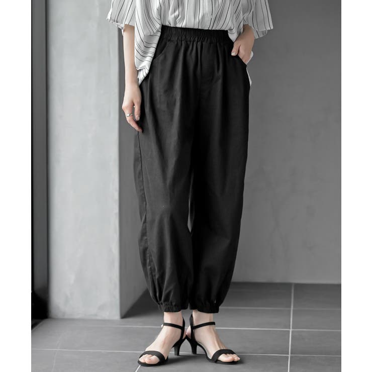 ブラック | ポケットタックジョガーパンツ | rps