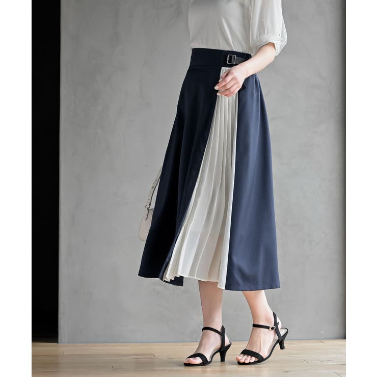 シフォン切替ラップスカート | rps | 詳細画像11 