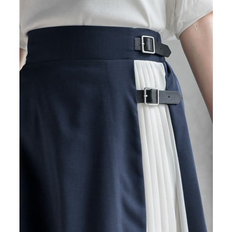 シフォン切替ラップスカート | rps | 詳細画像14 