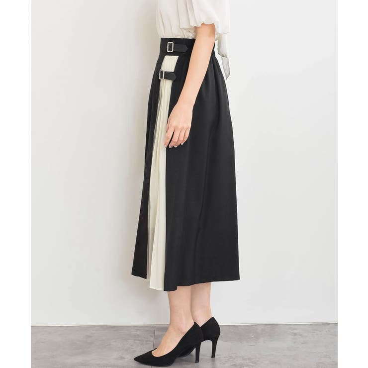 シフォン切替ラップスカート | rps | 詳細画像18 