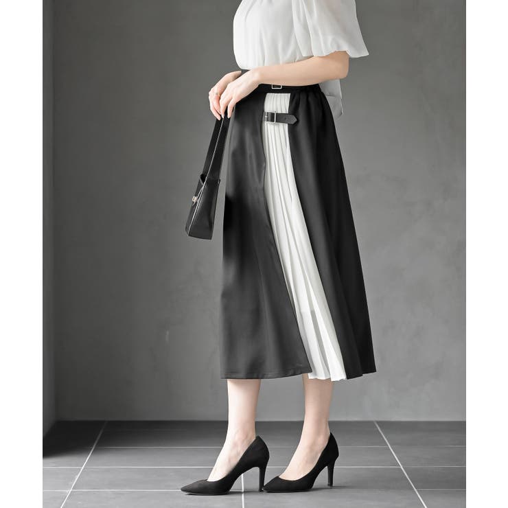 シフォン切替ラップスカート | rps | 詳細画像3 