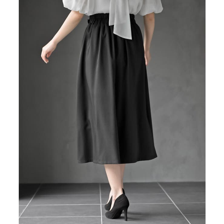 シフォン切替ラップスカート | rps | 詳細画像8 