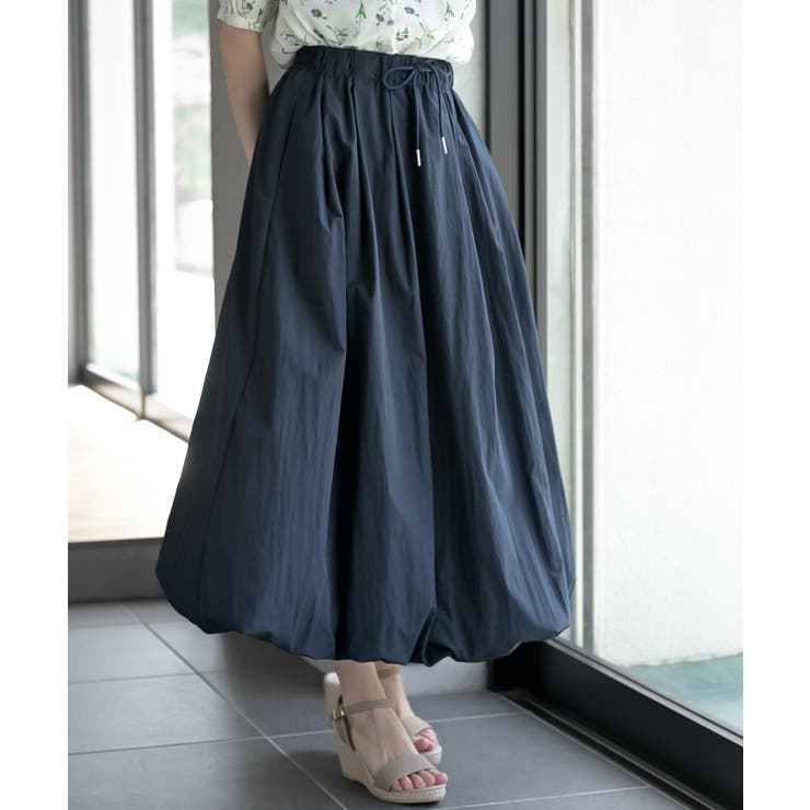 ネイビー | タックボリュームバルーンスカート | rps