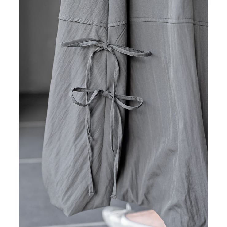 サイドリボンワッシャーバルーンロングスカート | rps | 詳細画像25 