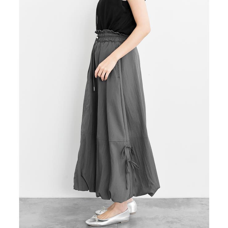 サイドリボンワッシャーバルーンロングスカート | rps | 詳細画像26 