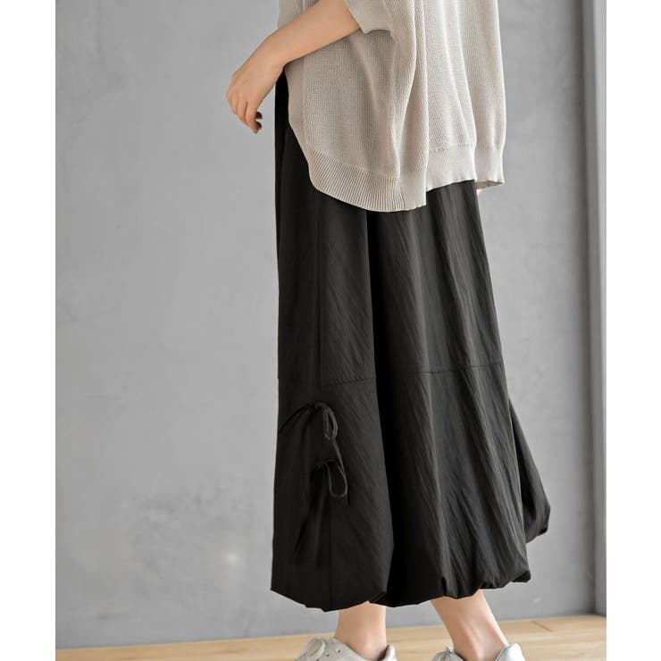 サイドリボンワッシャーバルーンロングスカート | rps | 詳細画像9 