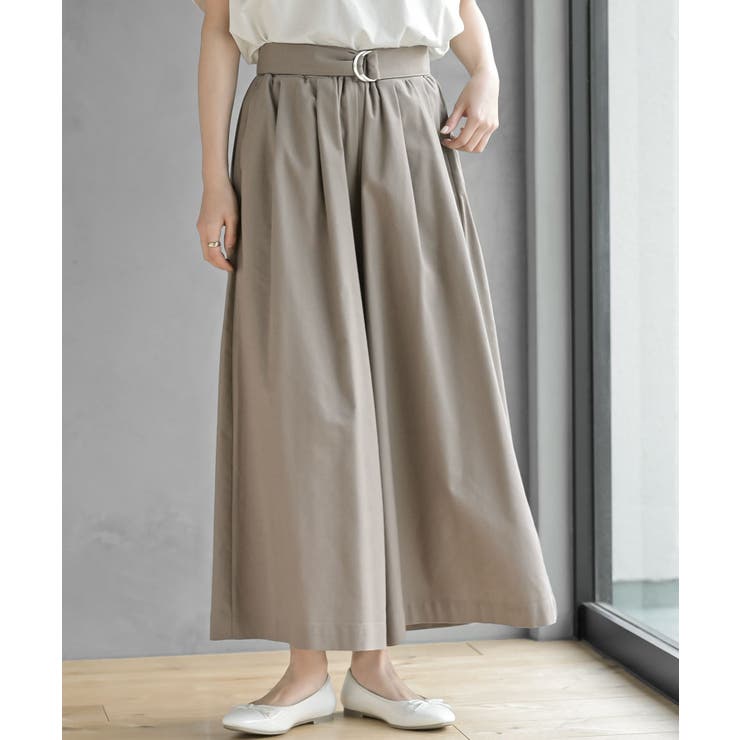 麻混タックワイドパンツ | rps | 詳細画像1 