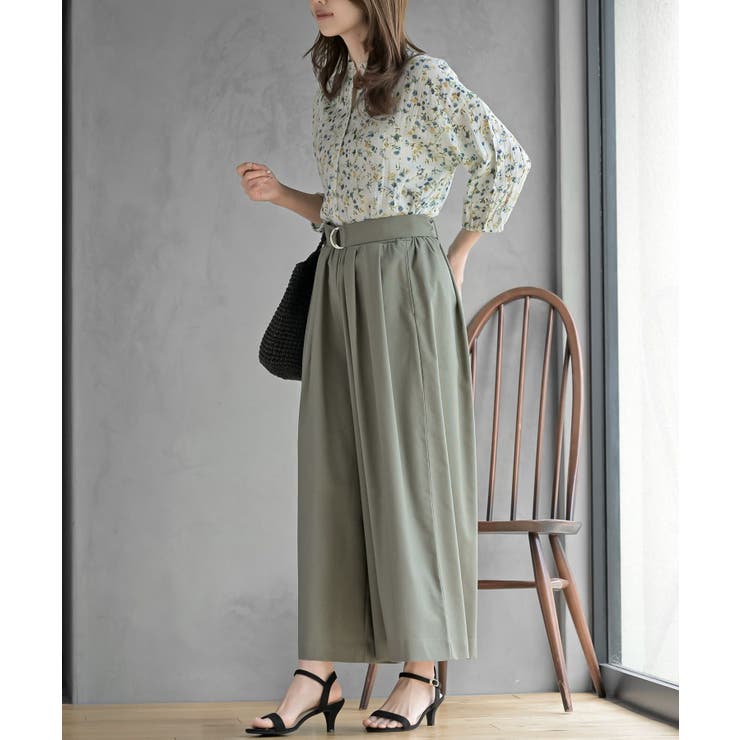 麻混タックワイドパンツ | rps | 詳細画像11 