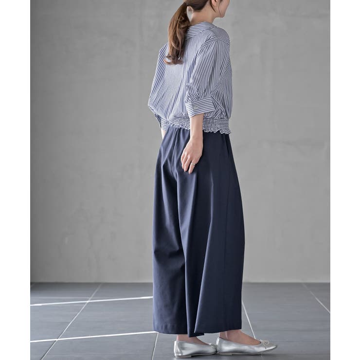 麻混タックワイドパンツ | rps | 詳細画像21 