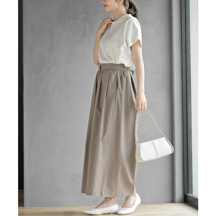 麻混タックワイドパンツ | rps | 詳細画像3 