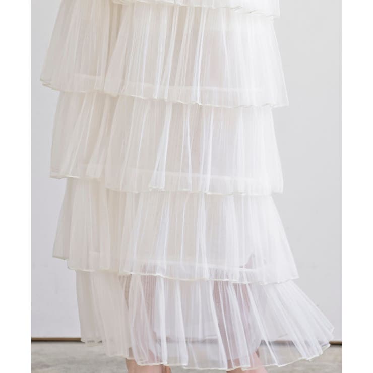 ６段ティアードチュールロングスカート | rps | 詳細画像6 