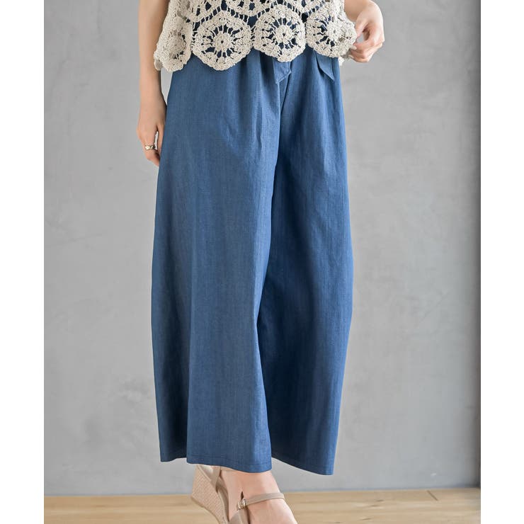 スラブデニムクロプトワイドパンツ | rps | 詳細画像14 