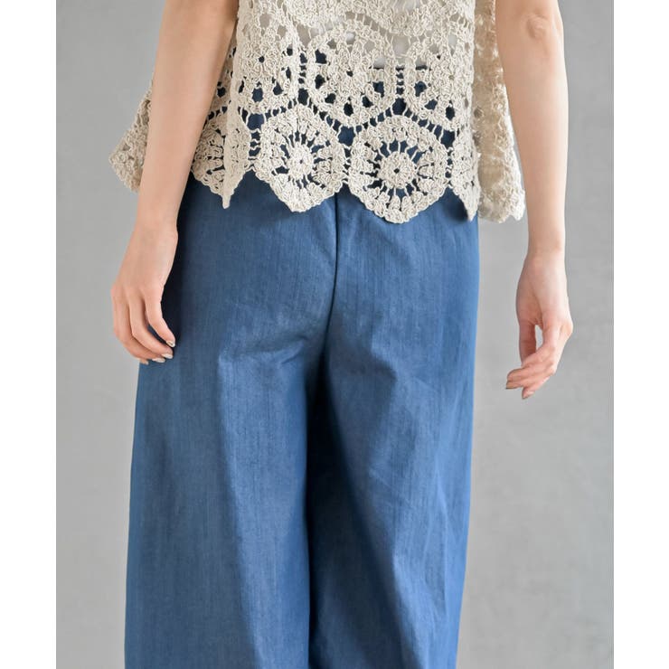 スラブデニムクロプトワイドパンツ | rps | 詳細画像16 