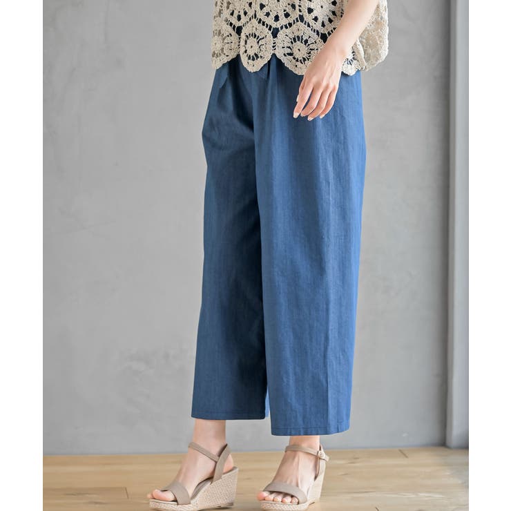 スラブデニムクロプトワイドパンツ | rps | 詳細画像17 