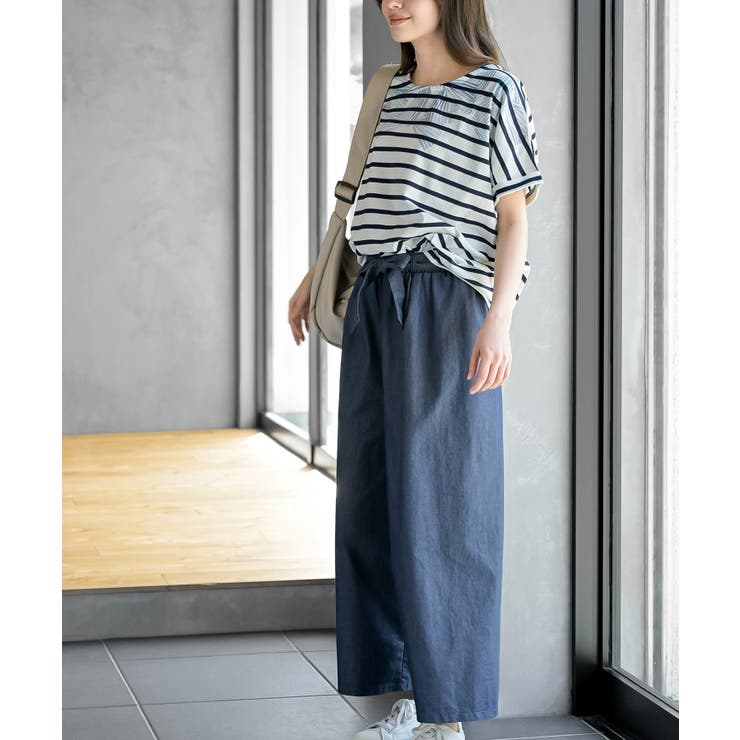 スラブデニムクロプトワイドパンツ | rps | 詳細画像21 