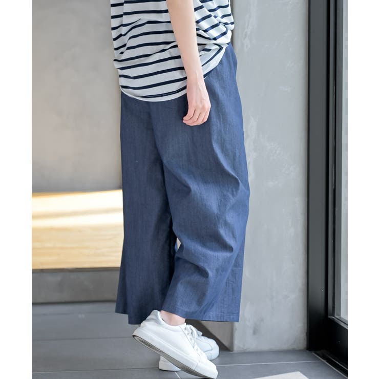 スラブデニムクロプトワイドパンツ | rps | 詳細画像24 