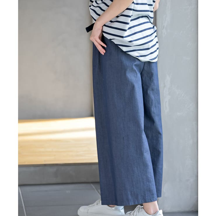 スラブデニムクロプトワイドパンツ | rps | 詳細画像25 