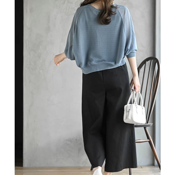 スラブデニムクロプトワイドパンツ | rps | 詳細画像4 