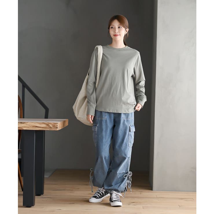 サイドリボンデニムカーゴパンツ | rps | 詳細画像11 