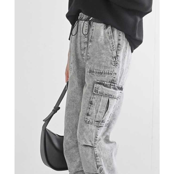 サイドリボンデニムカーゴパンツ | rps | 詳細画像17 