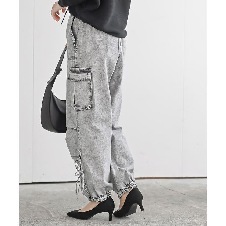 サイドリボンデニムカーゴパンツ | rps | 詳細画像18 