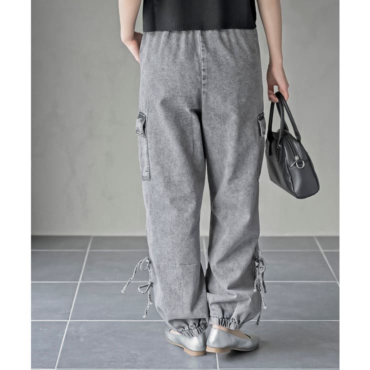 サイドリボンデニムカーゴパンツ | rps | 詳細画像26 