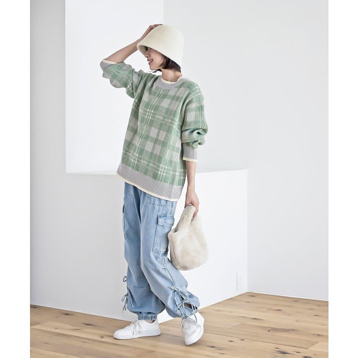 サイドリボンデニムカーゴパンツ | rps | 詳細画像41 