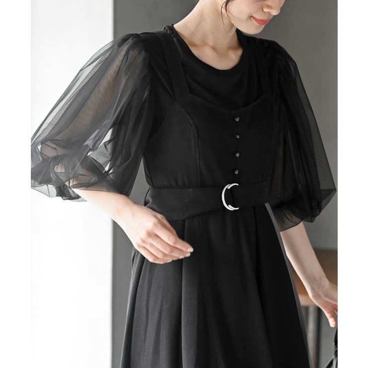 シフォンプリーツ切替Ｓスウェードジャンドレ | rps | 詳細画像15 