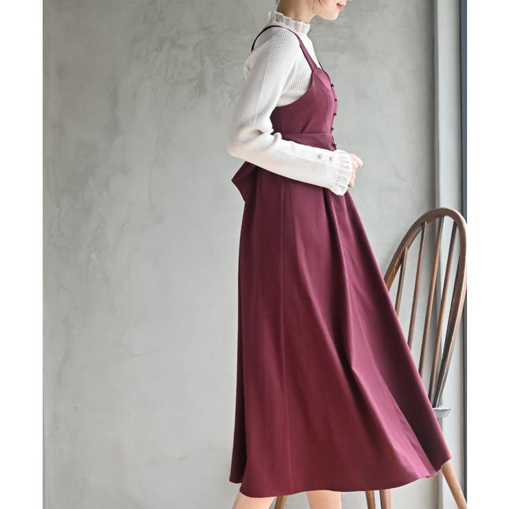 シフォンプリーツ切替Ｓスウェードジャンドレ | rps | 詳細画像19 