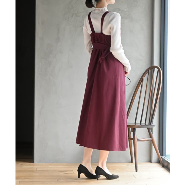 シフォンプリーツ切替Ｓスウェードジャンドレ | rps | 詳細画像20 