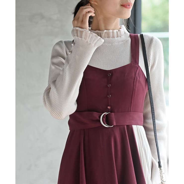 シフォンプリーツ切替Ｓスウェードジャンドレ | rps | 詳細画像22 