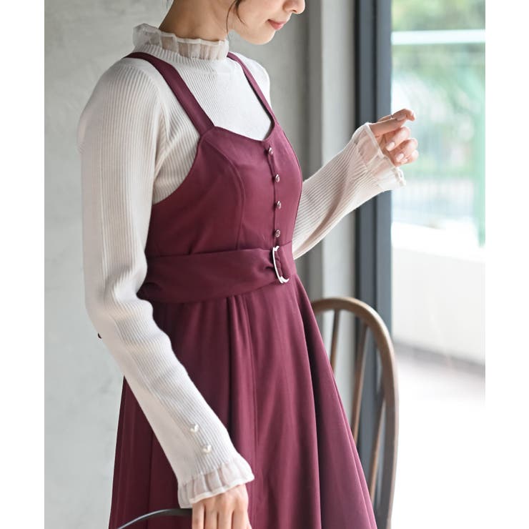 シフォンプリーツ切替Ｓスウェードジャンドレ | rps | 詳細画像23 